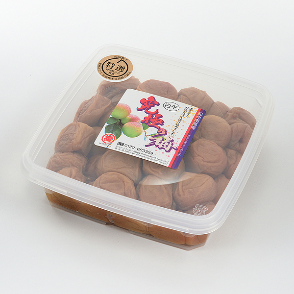 紀州南高梅 究極の梅(塩のみ)　（800g×12個 塩分約22％）
